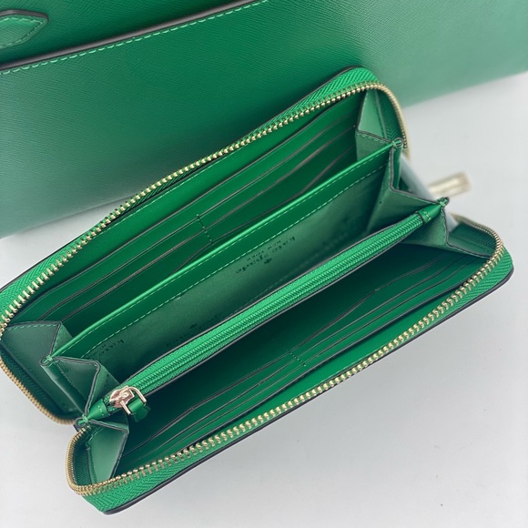 Kate Spade Staci Medium Satchel and Wallet Set Green - Picture 6 of 13
